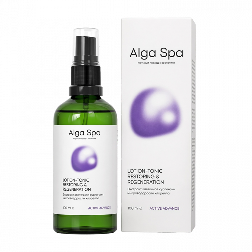 Лосьон-тоник восстанавливающий на основе живой суспензии хлореллы Alga Spa